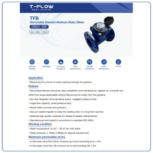 Cấu tạo đồng hồ nước sạch tflow