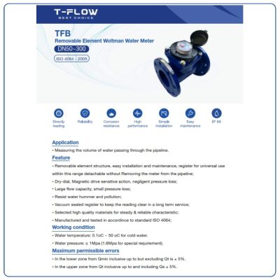 Cấu tạo đồng hồ nước sạch tflow