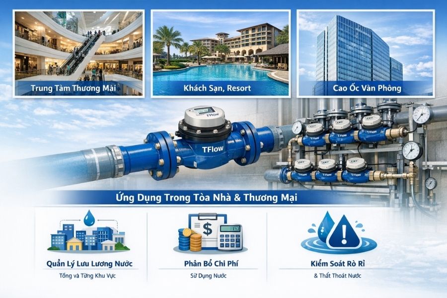 ứng dụng đồng hồ nước tflow